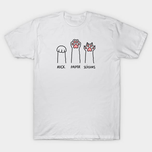 Rock Paper Scissors K9 T-Shirt by threadfulcat